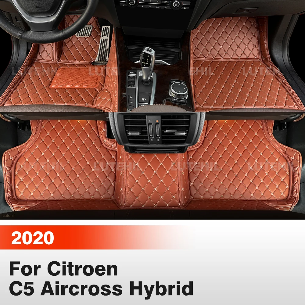 

Коврики для пола автомобиля Citroen C5 Aircross Hybrid (5-местный) 2020 года, всепогодные, из коврового материала, защитные вкладыши для салона, аксессуары