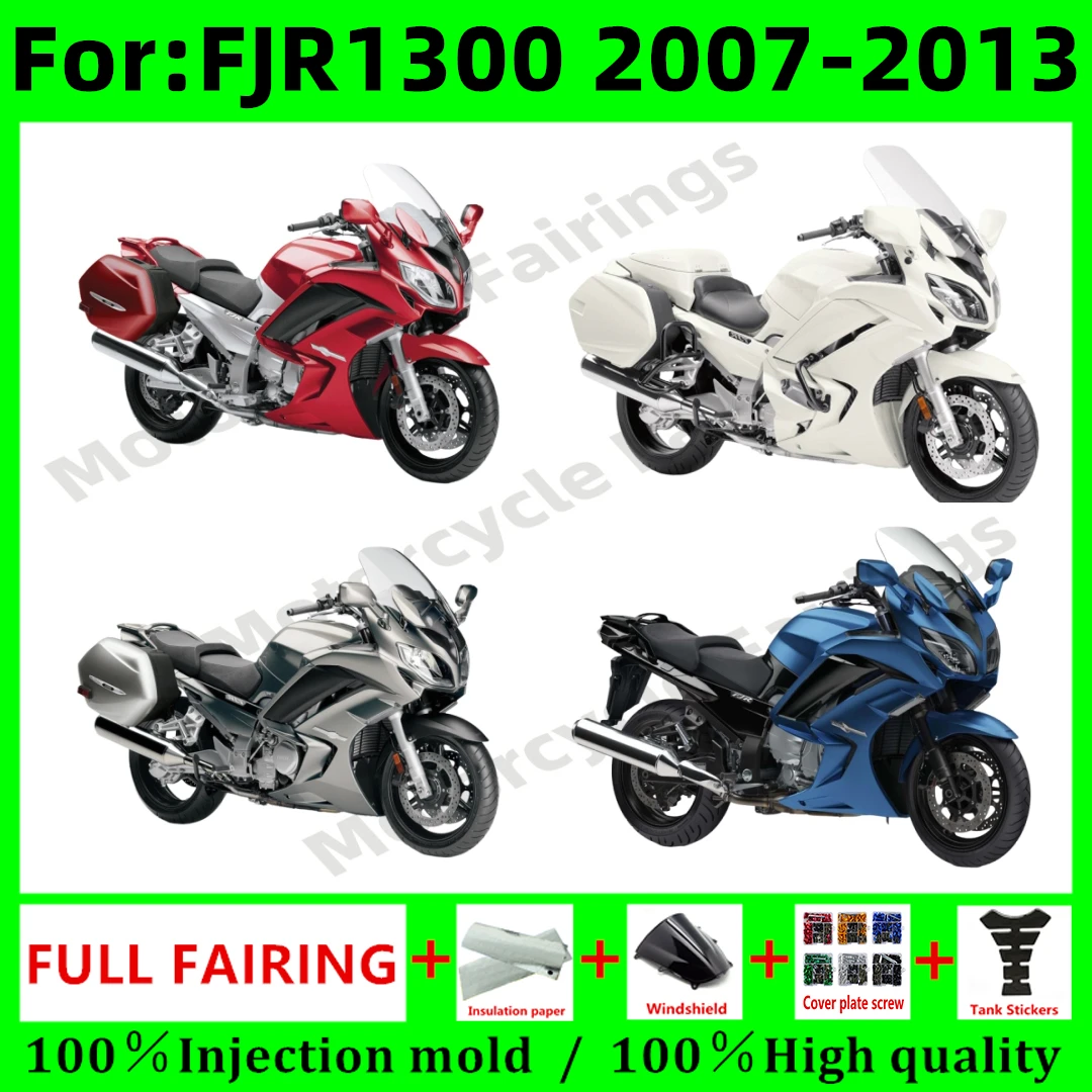 

NEW ABS Motorcycle full Fairing kit fit for YAMAHA FJR1300 FJR 1300 2007 2008 2009 2010 2011 2012 Plastic Full Fairings Body Kit