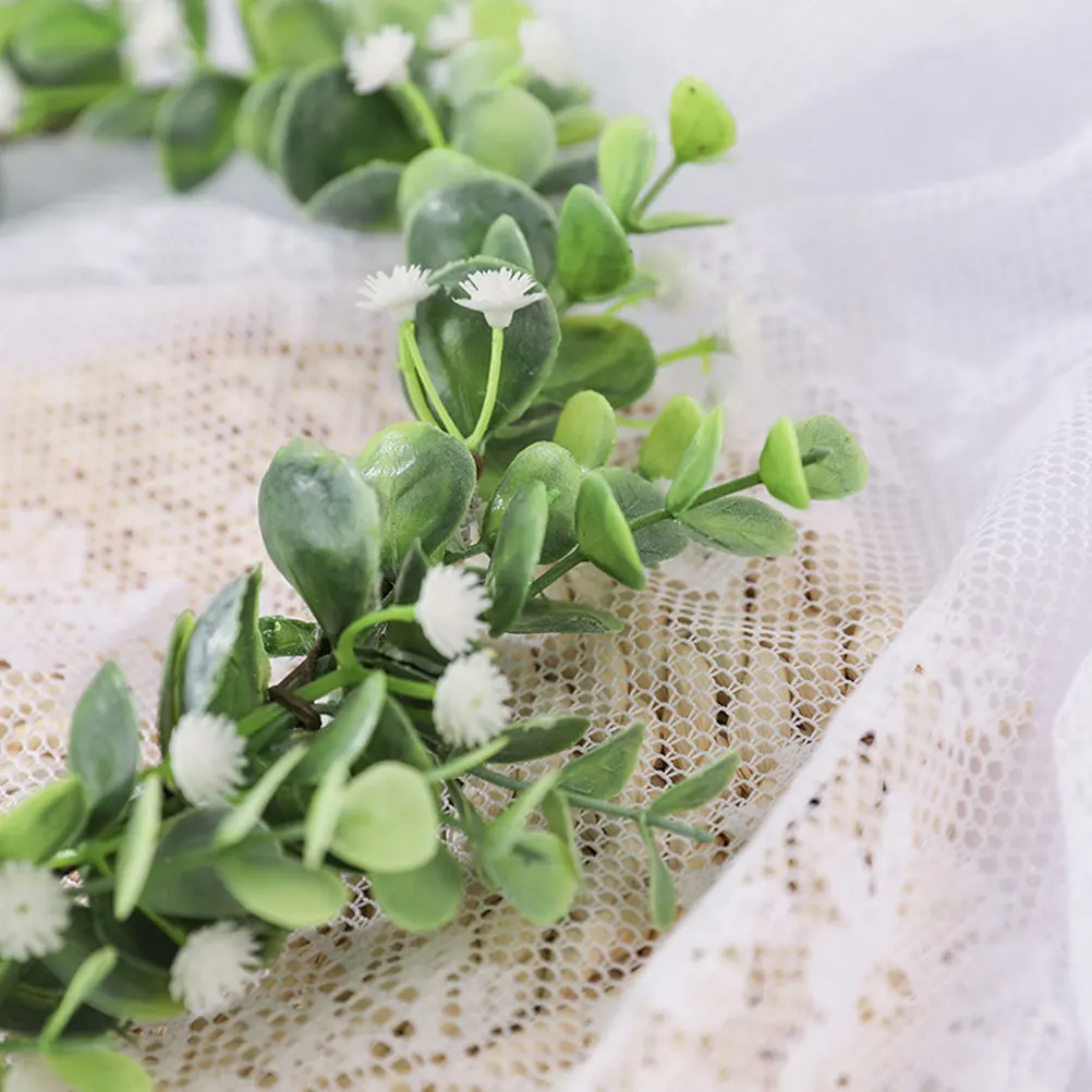 

Bohemia Flower Headband White Green Wedding Garland Travel Hair Accessories Romantic Floral Head Wrap Nature Style Hair Band