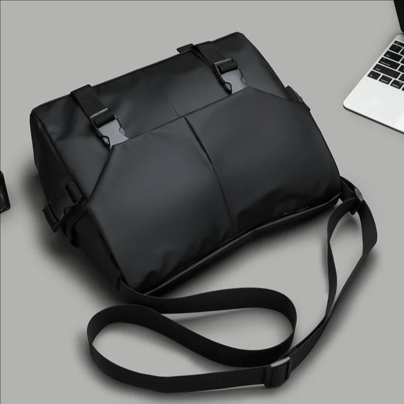 New Men's Casual Crossbody Bag Large Capacity  Storage Lightweight Oxford Shoulder Bag Fashionable Daily Travel Messenger Bag image 4