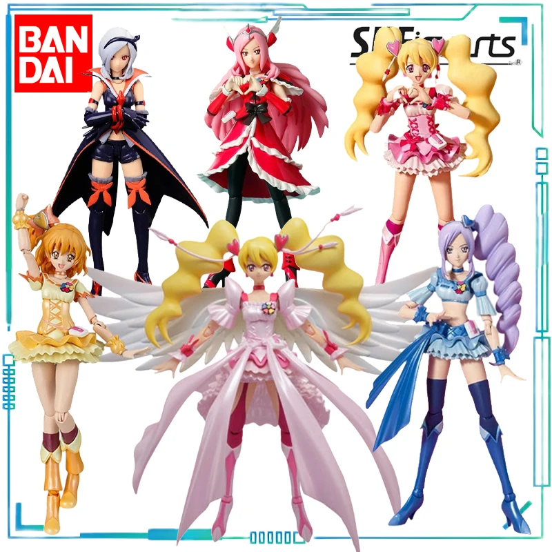 

Оригинальная серия BANDAI S.H.Figuarts Fresh Pretty Cure! Готовые подвижные модели игрушек Cure Peach, ретро-игрушки, коллекционные предметы