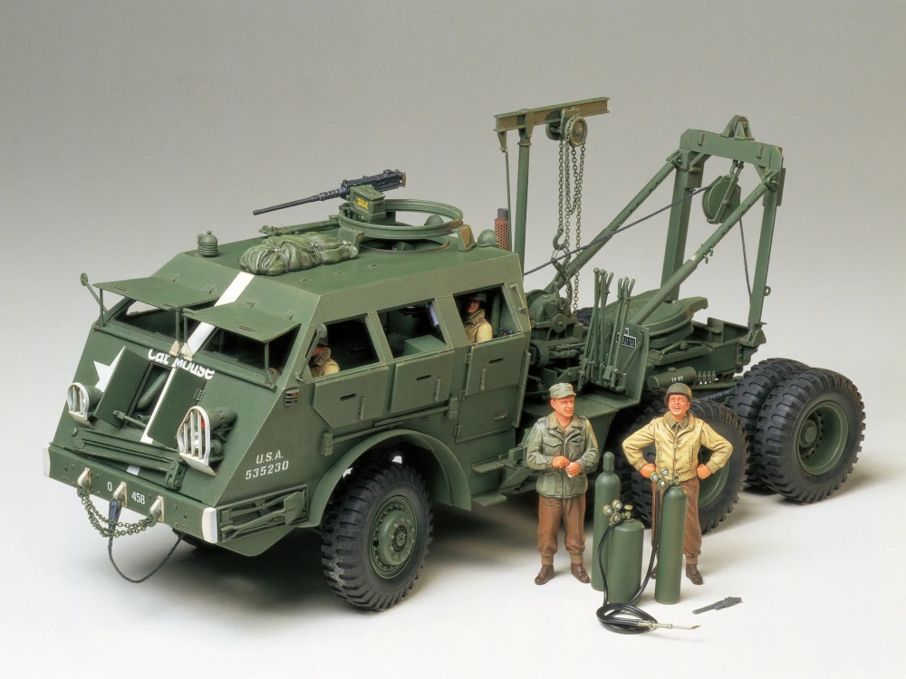 Tamiya 35244 static assembled model toy 1/35 scale For US M26 tank tractor dragon type recovery vehicle model kit