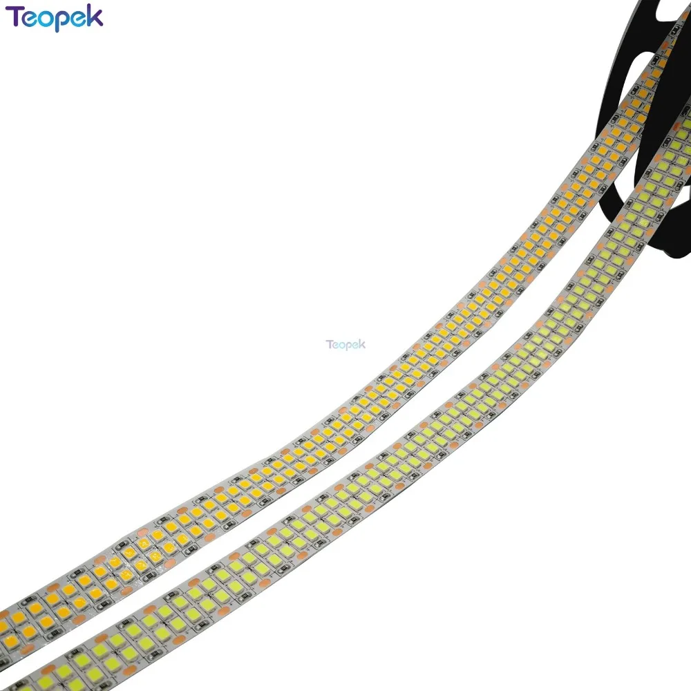 

5M Double Row 2835 led strip 480 leds/M 2400 leds White /Warm white IP20 Non waterproof Flexible Tape Rope Stripe LED Light 12V