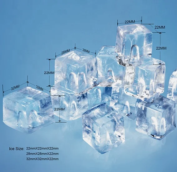 صانعة مكعبات الثلج التجارية مع الملحقات أو الأجزاء المستوردة