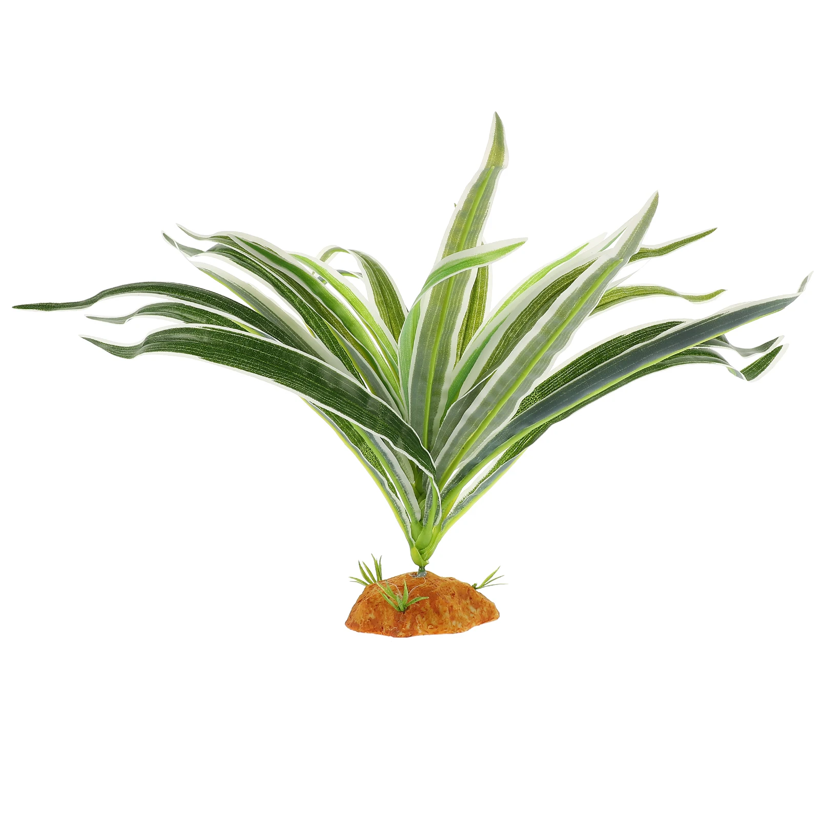 

Fake Green Grass Plant Lifelike Plastic Reptile Tank Decor Artificial Plants Lizard Habitat Accessories Terrarium Background