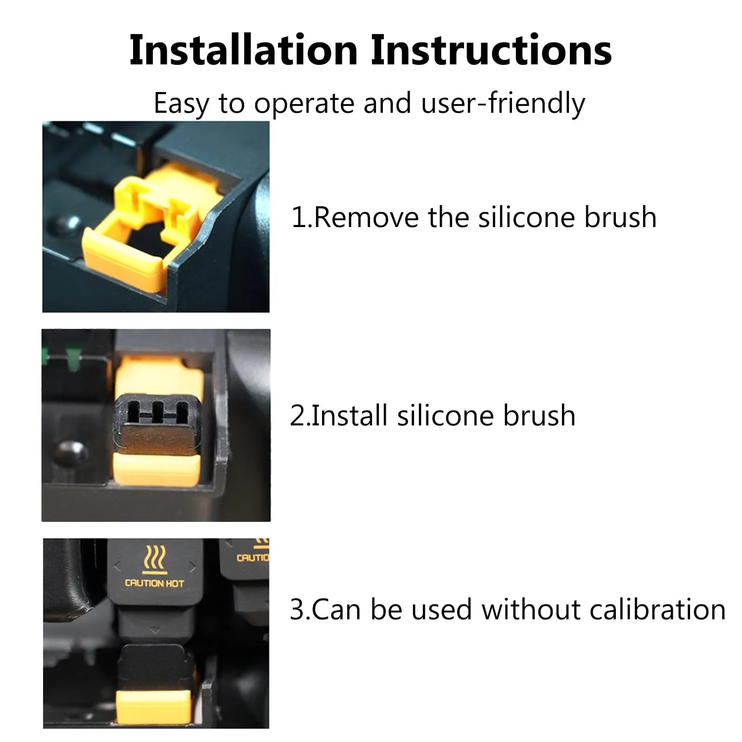 Düsenreiniger für Bambu Lab H2D/H2C/P2S Silikonbürste Hochwertiges Hotend-Düsenreinigungswerkzeug für Bambulab H2D/S/P2S Teile – Detail 3
