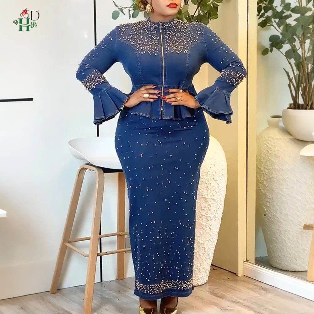 Robes de bal en jean 2026 en liquidation, robes africaines pour femme, robe turque, vêtements de fête de mariage
