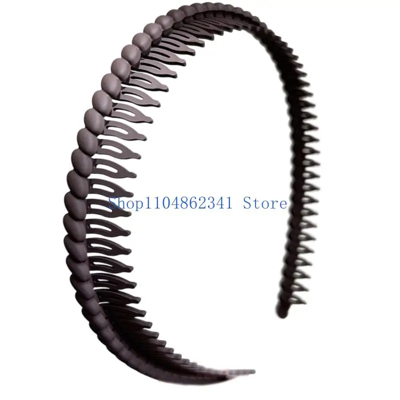 5ASD الأنيقة الأنيقة من البلاستيك المربى للنساء مشط للأسنان المضادة للانزلاق للارتداء اليومي