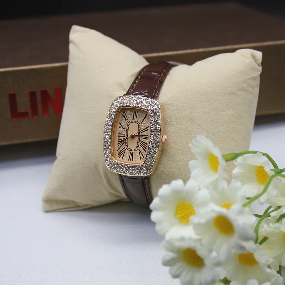 ชุดกระเป๋าสตางค์นาฬิกาข้อมือผู้หญิงพับได้2ชิ้นสำหรับกระเป๋าเงินของผู้หญิงแฟชั่นย้อนยุคสุดหรูของผู้หญิงของขวัญในแบบของคุณ