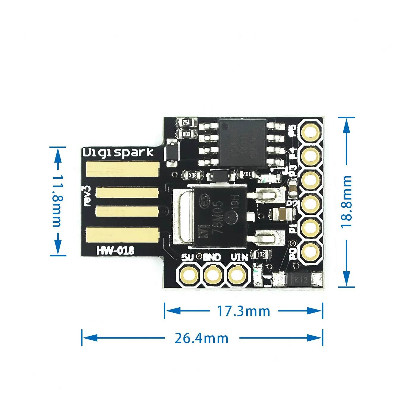 1~50Pcs ATTINY85 Digispark Kickstarter Mini USB Development Board Tiny MCU Board Support I2C SPI PWM ADC For Maker Experiment