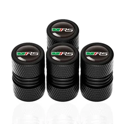 4Pcs/lot Car Tire Wheel Valve Caps Tyre Rim Stem Covers For Skoda VRS Octavia Kamiq Yeti RS Superb Fabia Rapid Accessories
