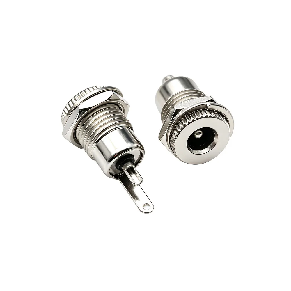 5 Stück DC-099 5,5mm X 2,1mm DC-Stromanschluss mit Gewinde, Buchsenanschluss zur Panelmontage, DC-Buchsenadapter / Wasserdichte Kappe – Detail 2