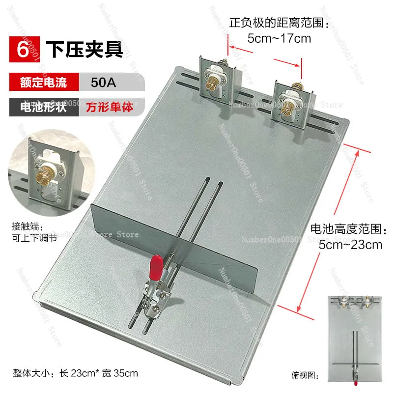 

Пресс-фиксатор для тестирования литиевых аккумуляторов, большой однолезвийный зажим для батарей для тестеров емкости и детекторов разряда