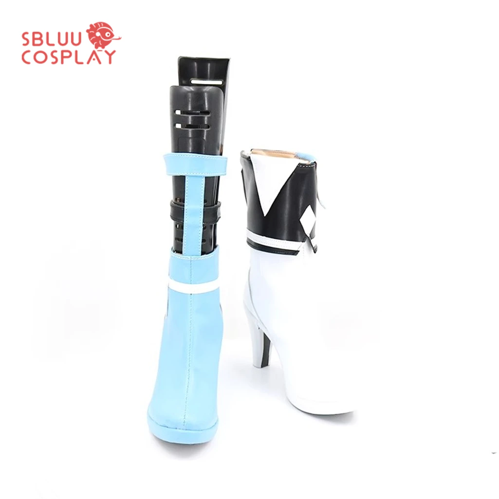 SBluuCosplay Virtual YouTuber Gawr Gura Cosplay Shoes Custom Made Boots