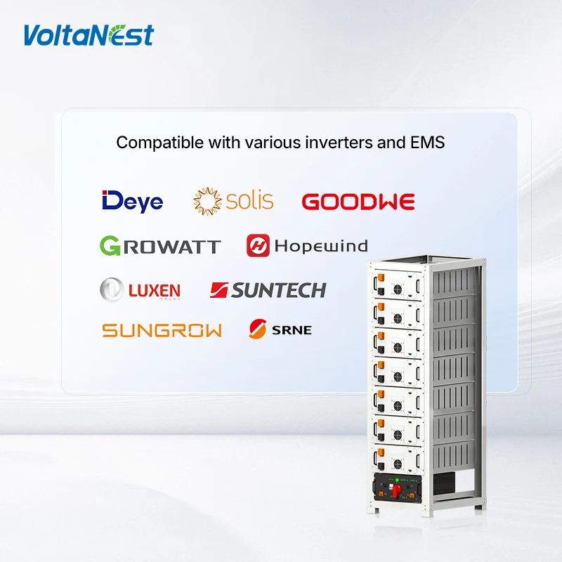 VoltaNest High Voltage 280Ah Lithium Ion Battery Pack 20kWh to 50kWh Stack for Home Storage Systems