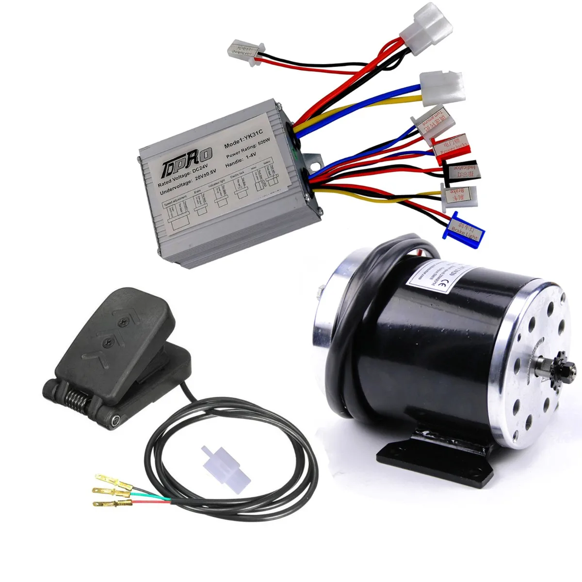 500W 24V Brush Motor Controller Pedal Go Kart Scooter Drift Cart