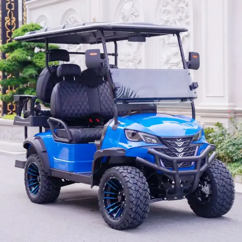 new 2026 Portable Price China High-End Sports Function 2+2 Seater Golf Cart Off-Road Powered Golf Cart Best Supplier