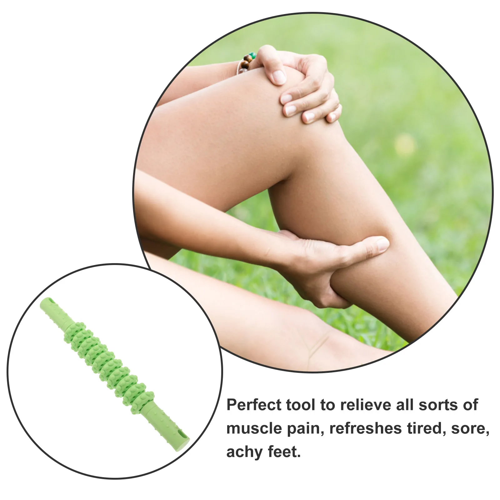 

Compact Leg Massage Roller Handheld Muscle Relaxer Stick Calf Accessory Rolling Therapy Device Portable