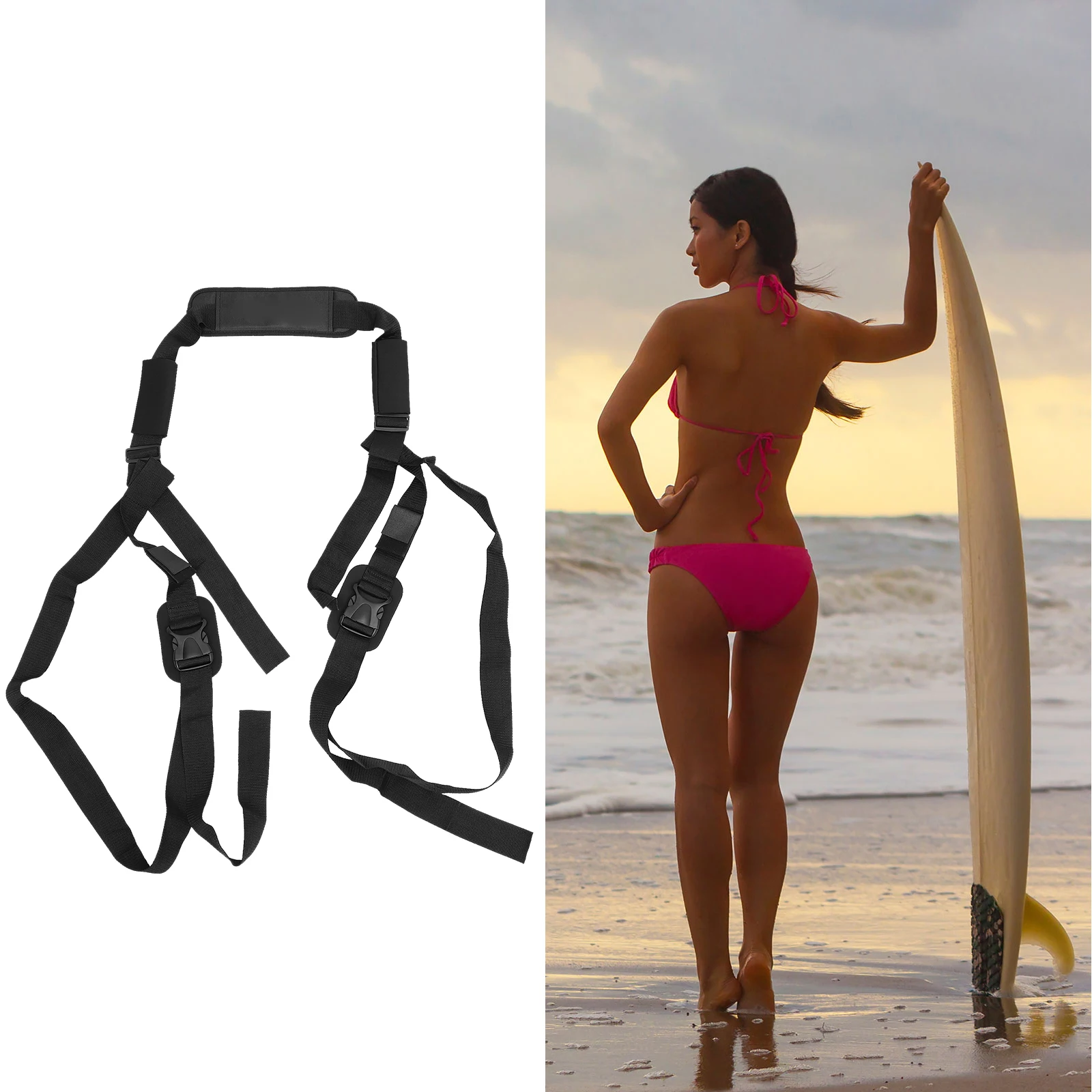 

Surfboard Straps Paddle Carry Sup Kayak Carrying Shoulder Paddleboard Adjustable