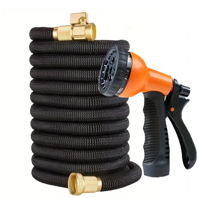 

Multi-Function High-Pressure Garden Hose Reels with Retractable Design Portable Spray Nozzle for Car Wash Watering Plants