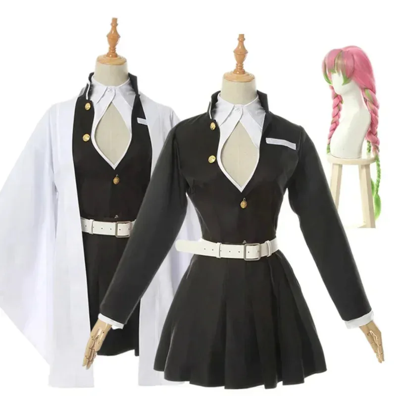 

Adult Kids Demon Slayers Kimetsu no Yaiba Anime Kimono Kanroji Mitsuri Costume Cosplay