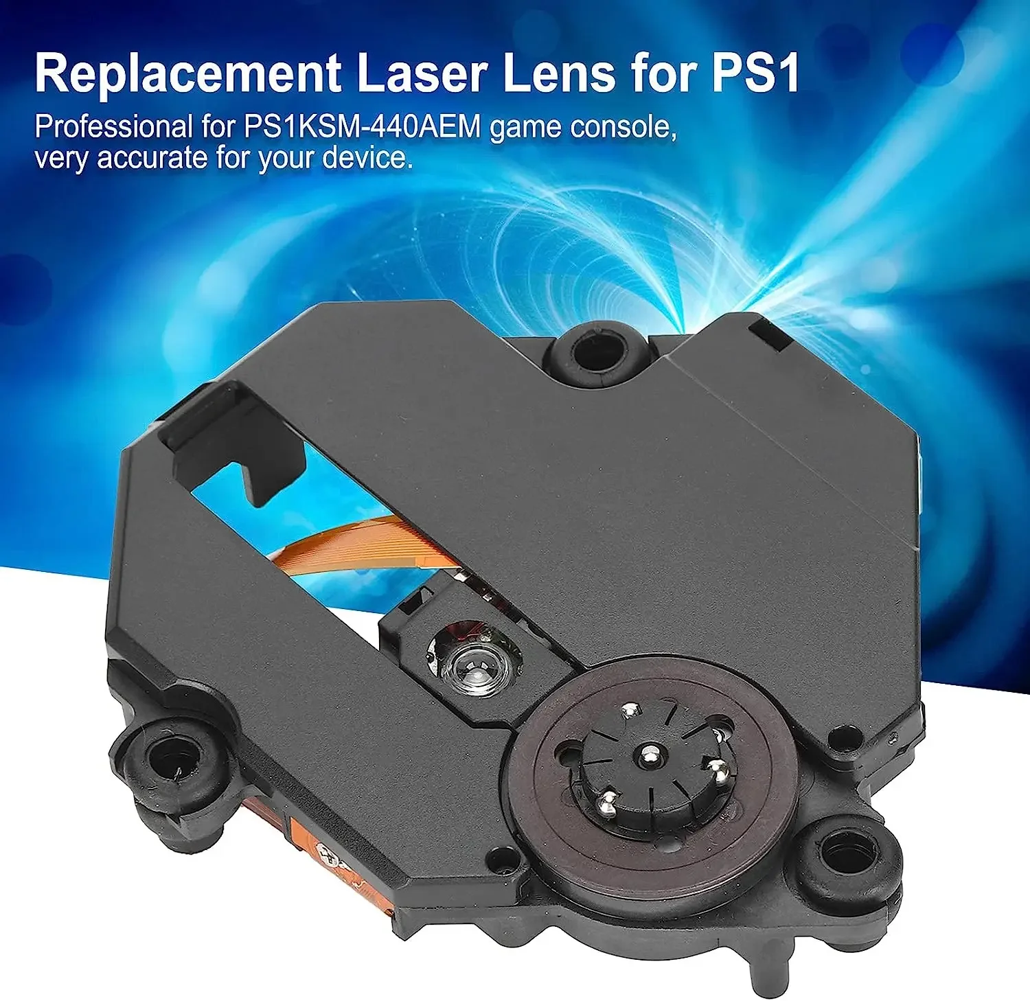 Professional Optical Laser Lens Replacement,Stable Performance,for PS1KSM‑440AEM Game Console,Black(KSM-440AEM)