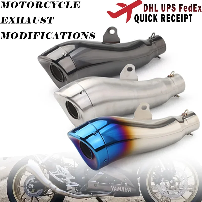 

38~51mm Universal Motorcycle Exhaust Muffler Modified Escape For XMAX300 GSX1300R ZZR1400 XJR1300 CB919