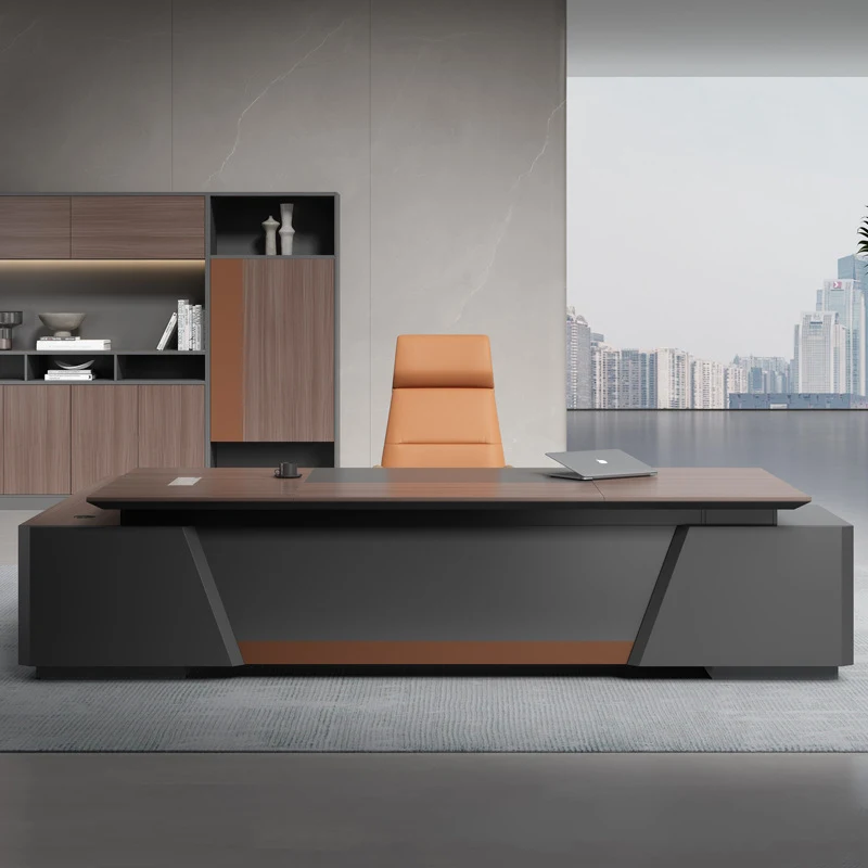 , Simple Modern , Large Executive , CEO Manager , And Chair Set, Office Desk