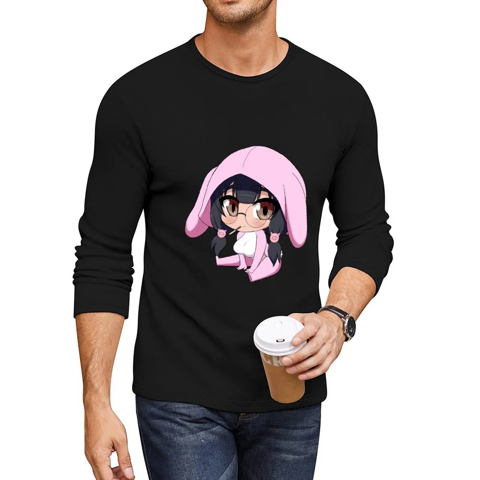 

Lai bunny Long T-Shirt oversized t shirts hippie clothes new edition t shirt t shirt men