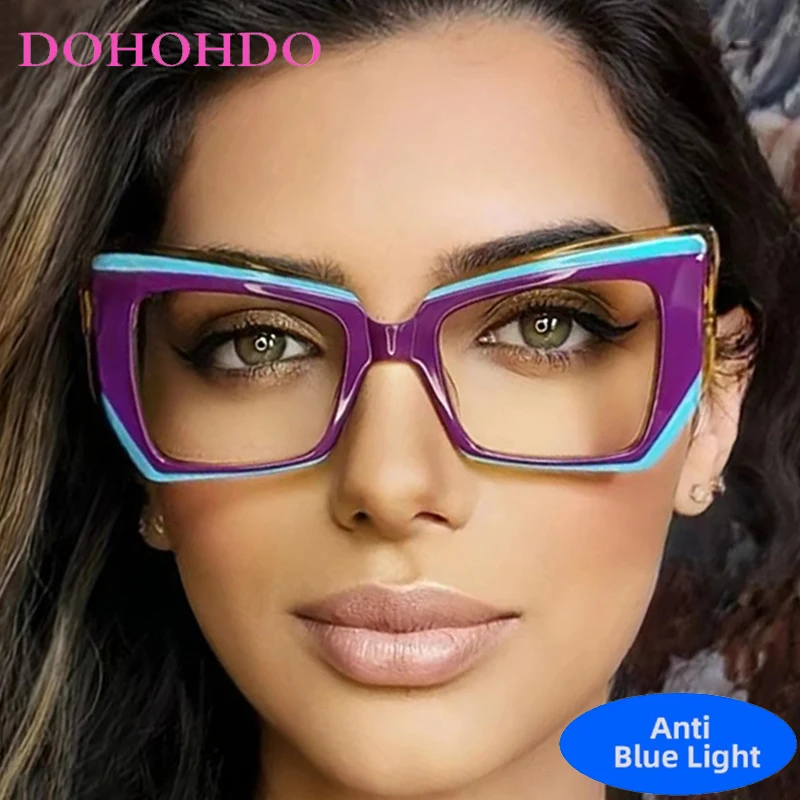 

TR90 Cat Eye Anti Blue Light Glasses Women Men Vintage Luxury Brand Designer Computer Protection Optical Eyeglasses Lentes Очки