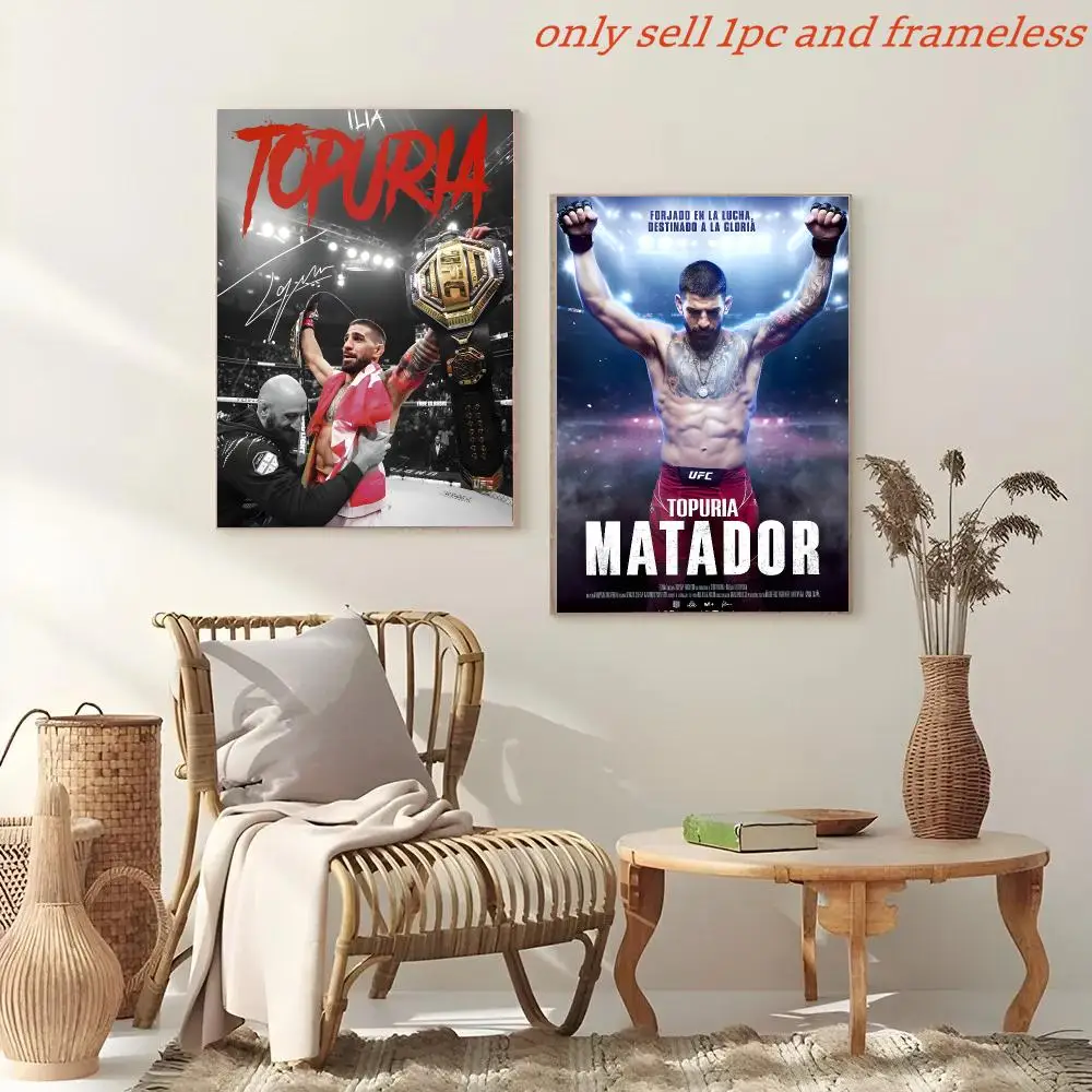 I-Ilia Topuria Martial Artist Poster Painting And Print Wall Art Picture For Home Room Decor Gifts
