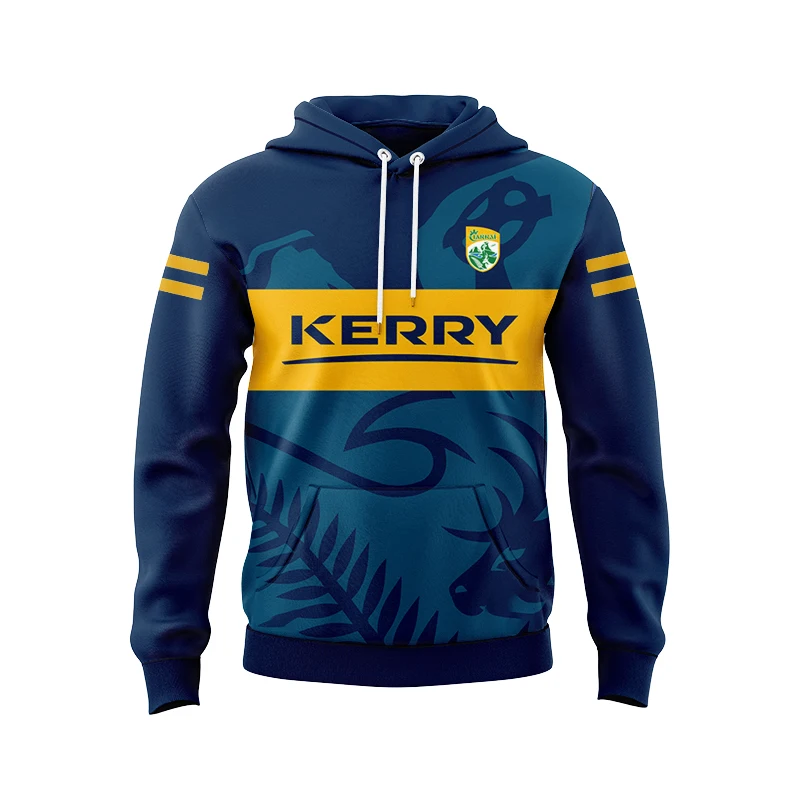 2023 2024 Kerry GAA Away Goalkeeper Jersey WexfordS Rugby Hoodie Sweatshir (Custom name and number )