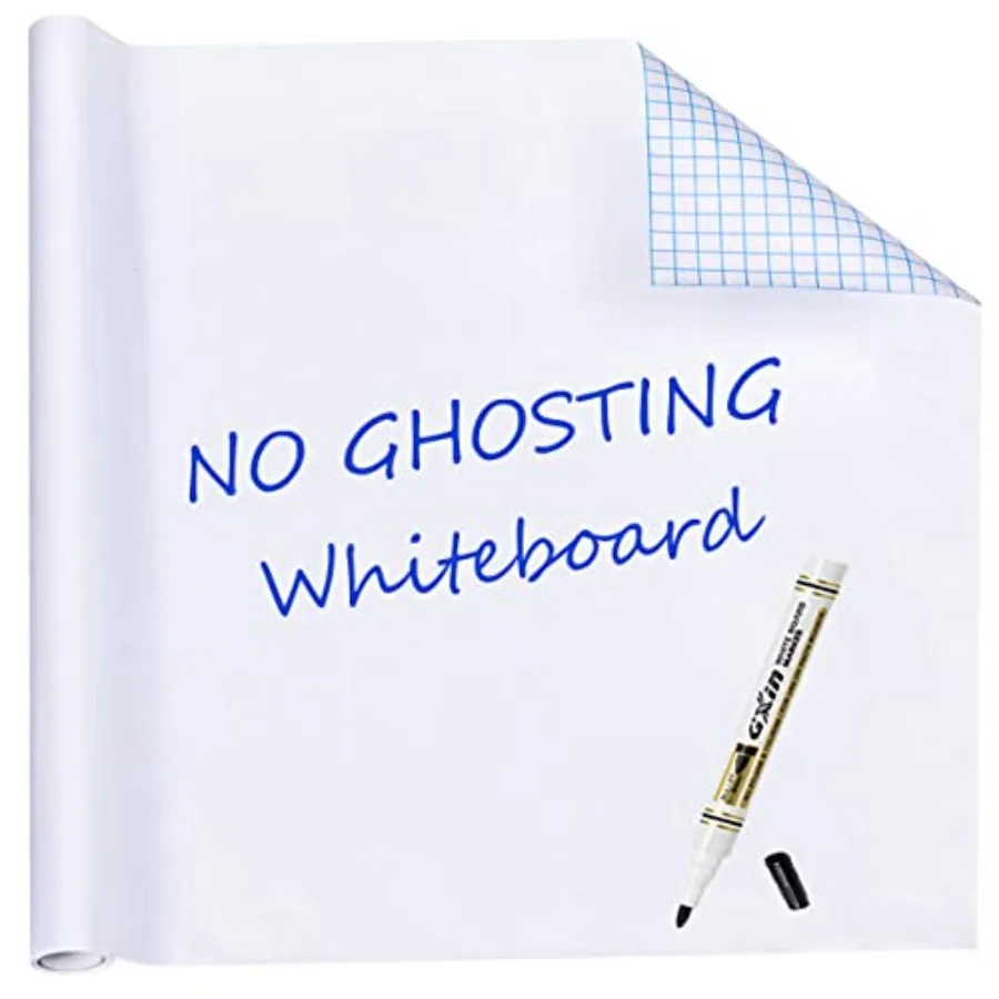

Whiteboard Sticker for Wall 18" x 79" Dry Erase Board Wallpaper Peel and Stick, White Board Stick on Wall, Contact Paper Adhesi