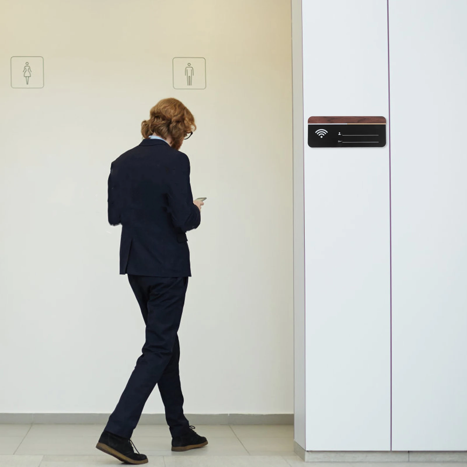 

Stylish Acrylic WiFi Board Sign for Wall Mounted WiFi Password Display in Home Office Cafe Public Space Decoration