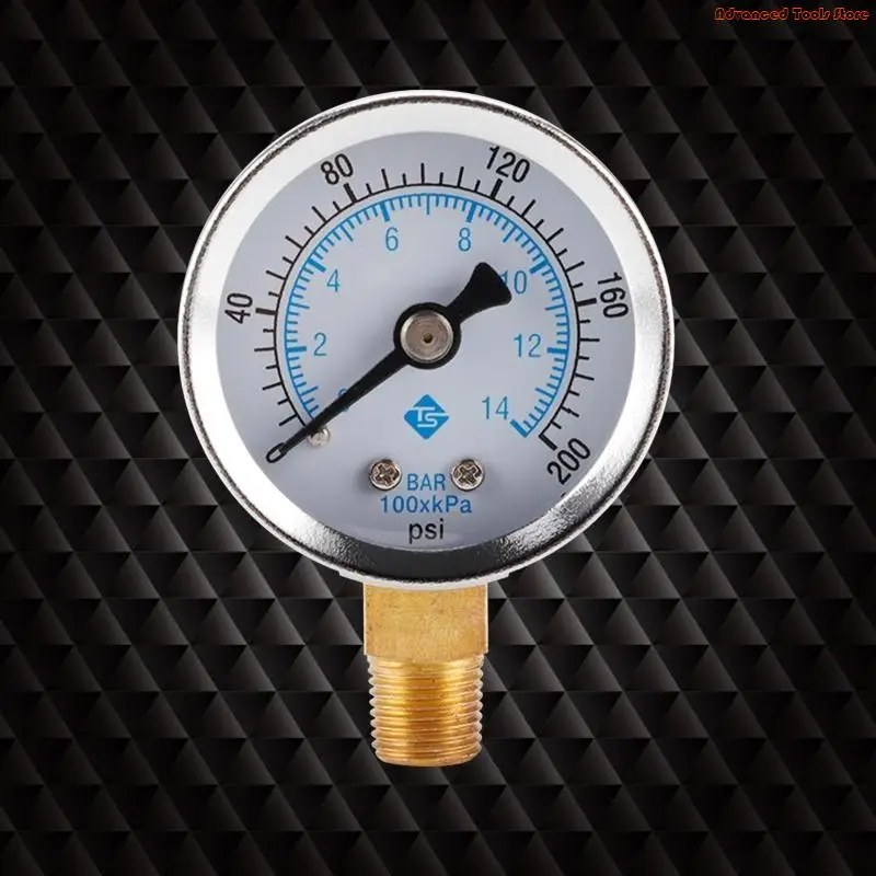 Stainless Dual Scale Economical All-Purpose Pressure Gauge 0-200psi/0-14bar W91B