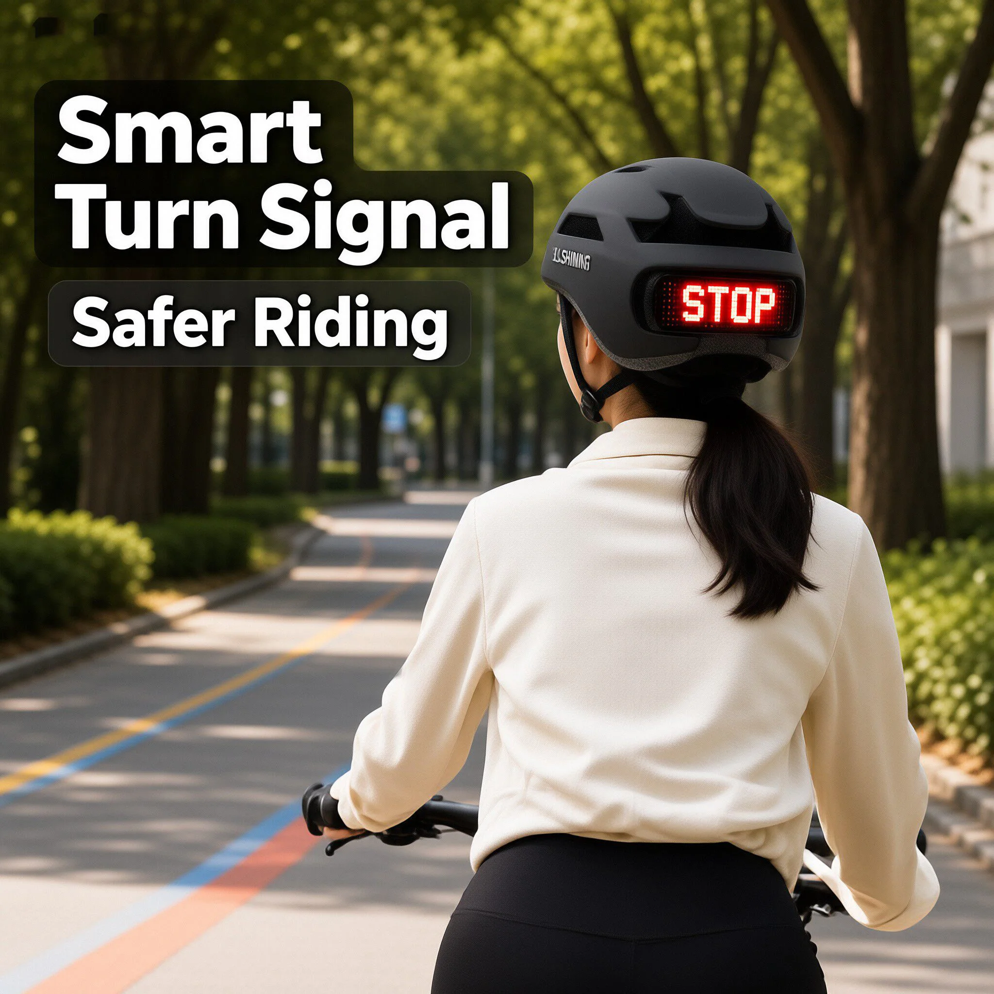 Riding Helmet LED Display Helmet Light Emitting Helmet Bluetooth Editing  Screen Electric Motorcycle Intelligent APP