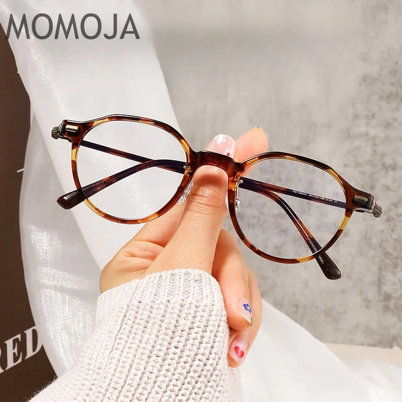 MOMOJA Ultra Light And Fashionable TR90 Women's Glasses With Polygonal Retro Optical Prescription Frame 98852