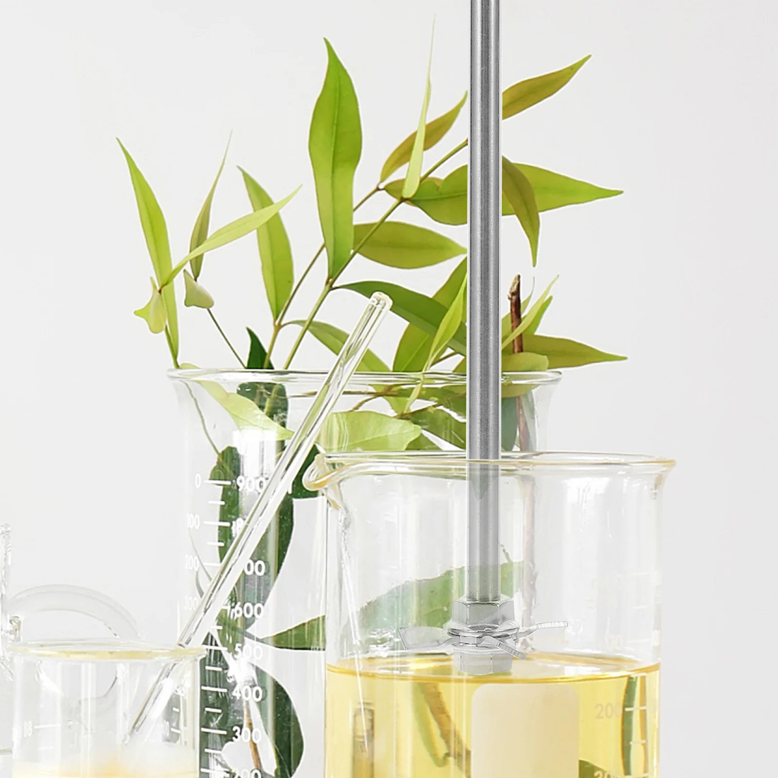 

Lab Stir-frying Leaf Stirring Rod Stainless Steel Mixer Blades Silver Chemistry