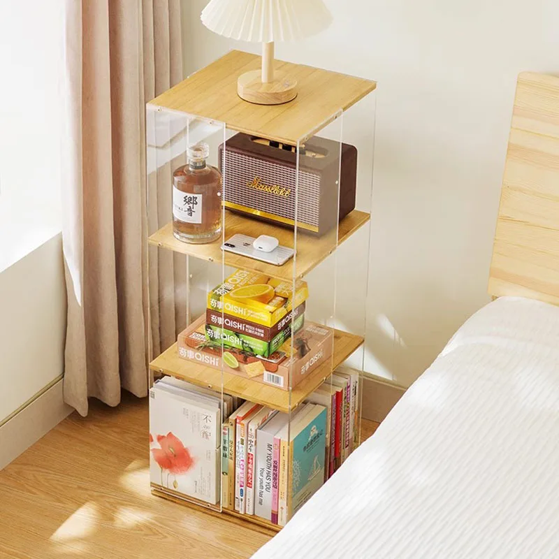 Side Table Bookcases Make Up Office Room Divider Minimalist Small Bookshelf Storage Decor Libreria Scaffale Nordic Furniture