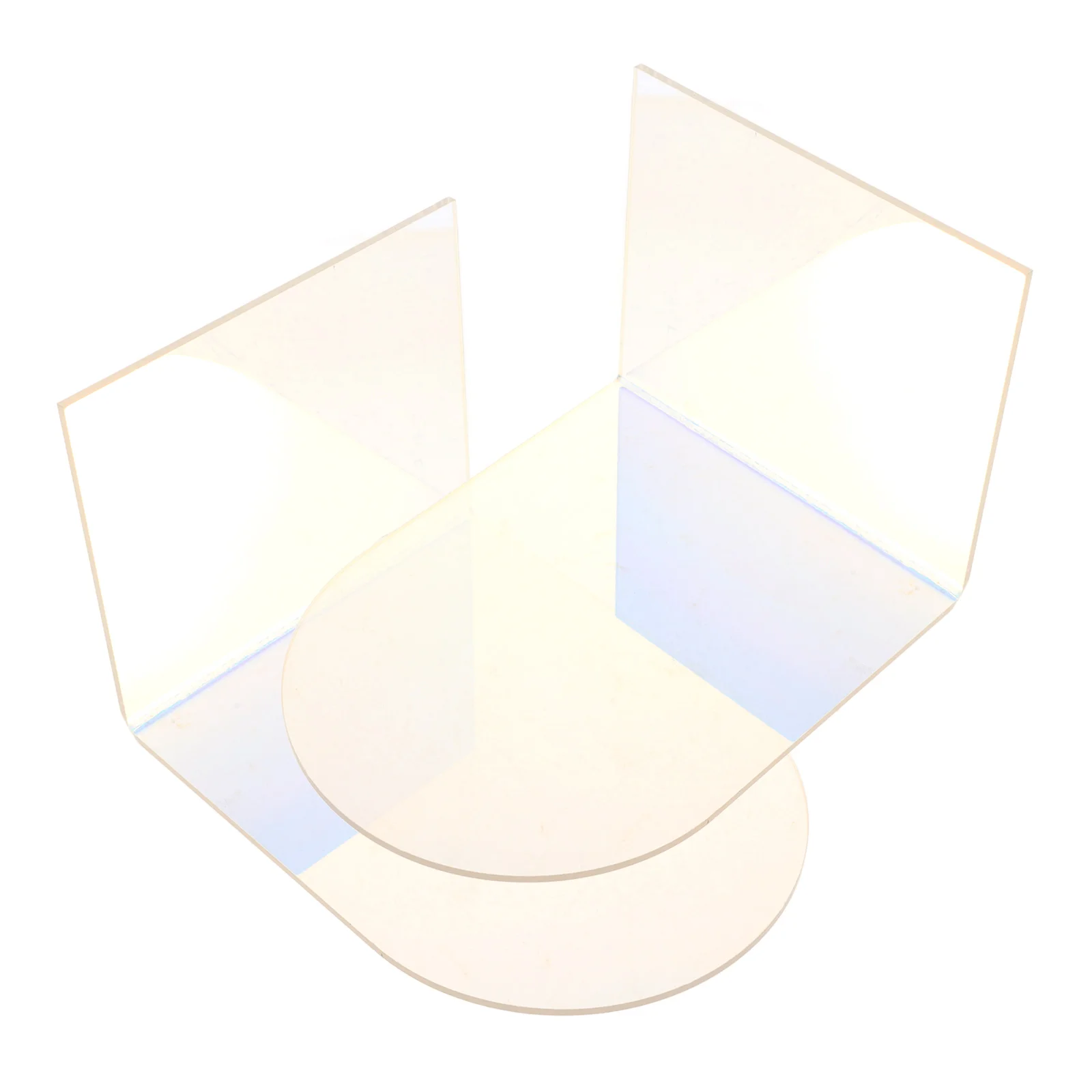 Bookend ประณีตยืนฐานอะคริลิคปลั๊กอุปกรณ์สํานักงาน Desktop Organizer Crafted