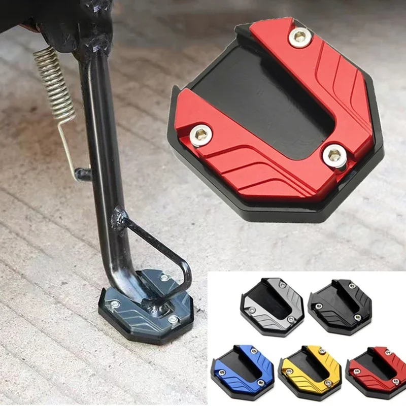 Scooter Motorcycle Bike Kickstand Extender Foot Side Stand Extension Pad Support Plate Anti-skid Enlarged Base For Yamaha