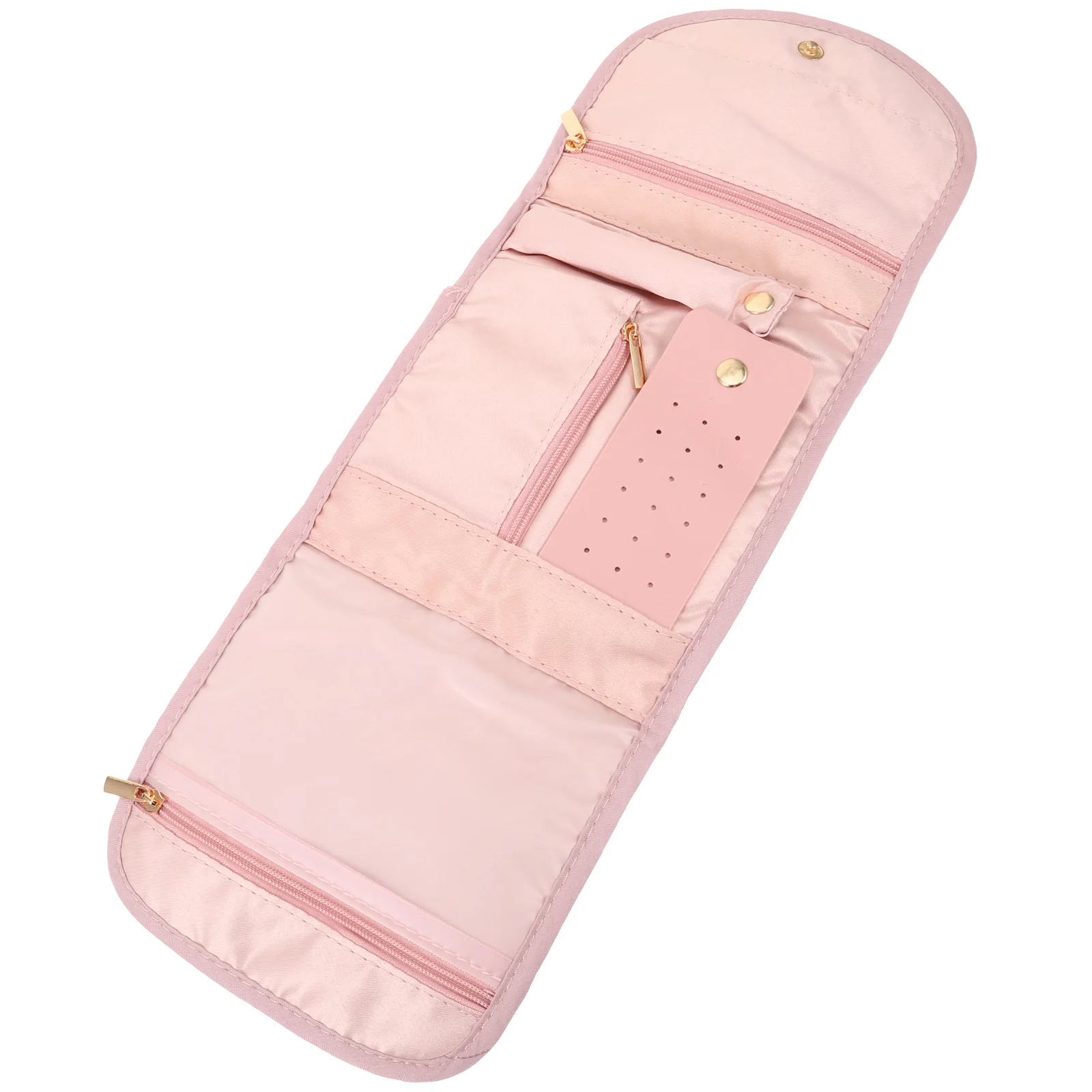 

Jewelry Storage Bag Pink Small Size Travel Party Favors Soft Canvas Snap Button Necklace Ring Bracelet Pouch Gift Packaging Bags