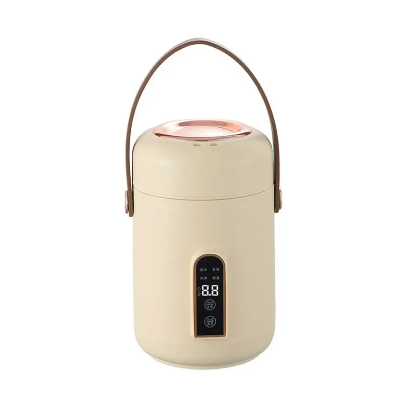 ABBK-Rice Cooker Efficient Heating Insulated Portable Multifunction Soup Porridge Stewpot For Home US Plug