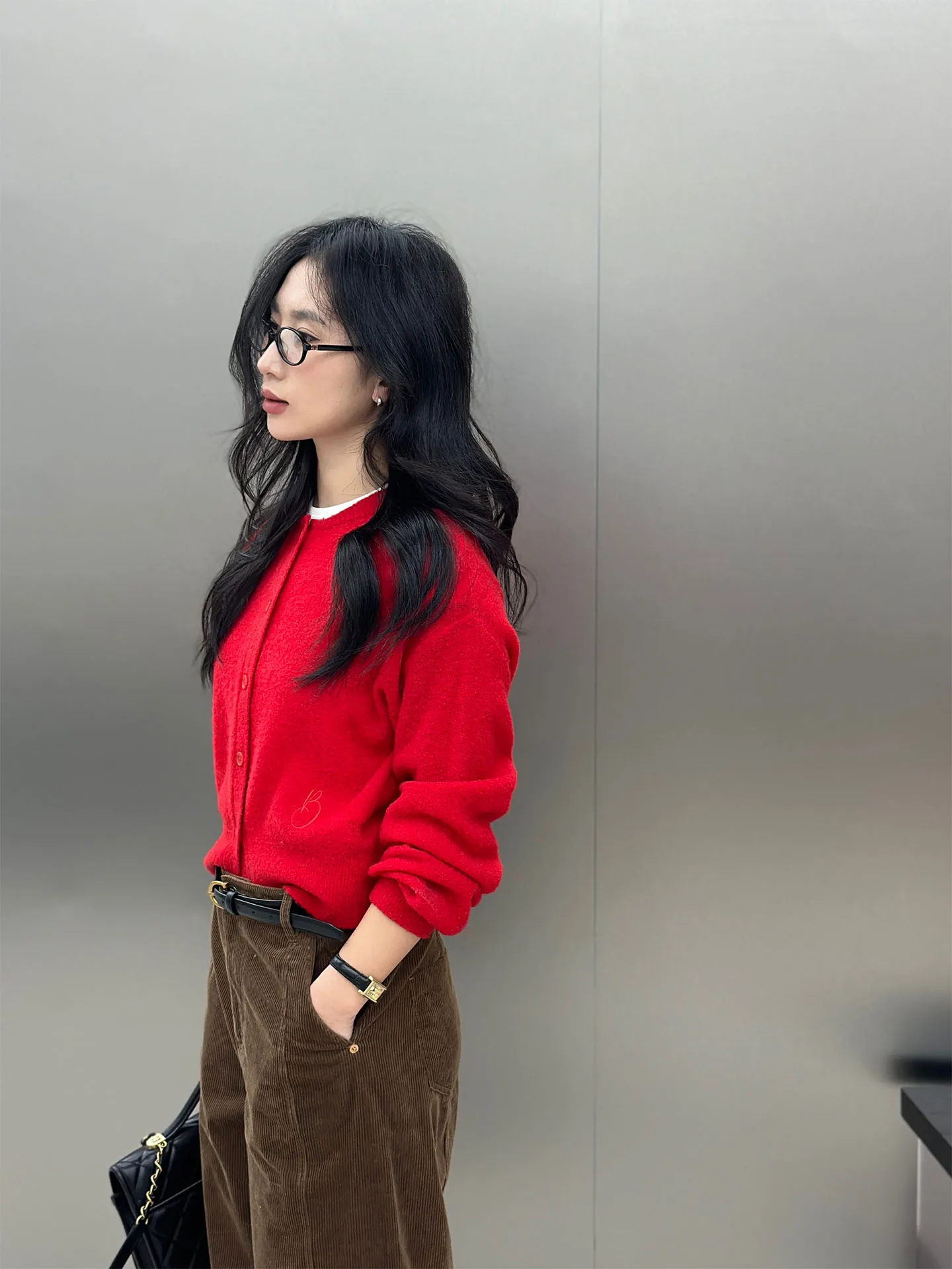 

Soft Beautiful Merino Wool Knitted Cardigan Sweater for Women Casual Sle round Ne Long Sve Warmth Providing Spring Aut...