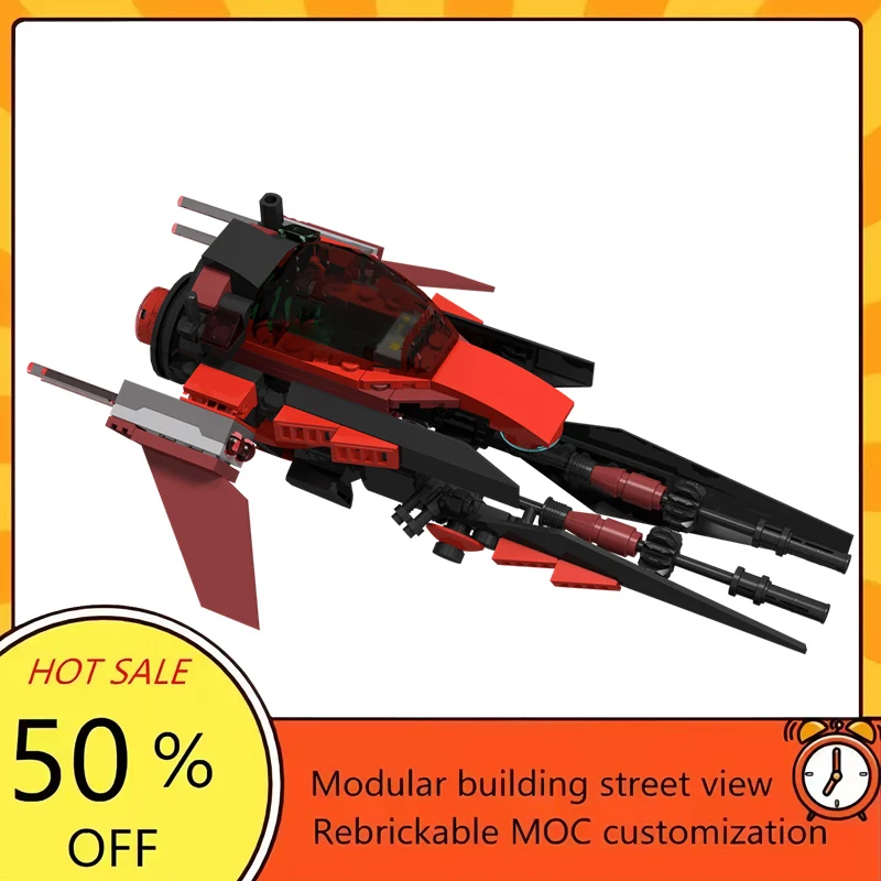 

Набор из 150 деталей: Популярная модель космического корабля из фильма «Звездные войны», конструктор MOC, модульные технологичные блоки, подарок на праздник, игрушка для сборки для детей