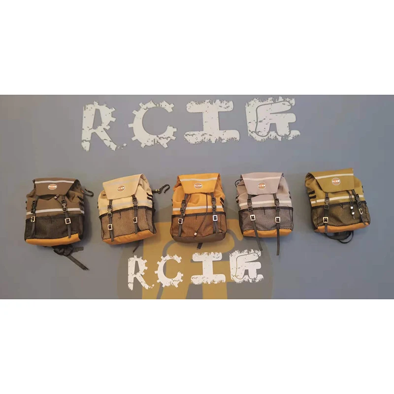 Kit de rueda de repuesto de réplica RC, Mini mochila de senderismo, piezas de estado de ánimo para 1/10 RC Crawler Car Traxxas TRX4 AXIAL SCX10