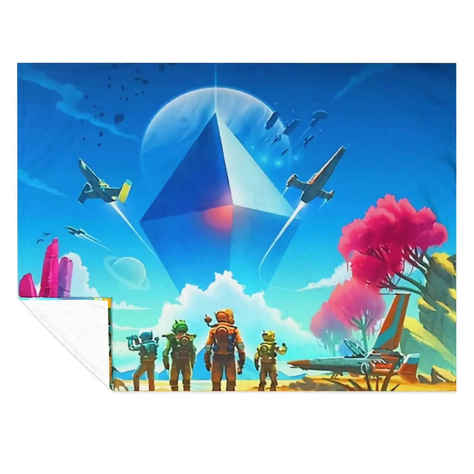 

No Mans Sky Throw Blanket halloween anime Luxury St Sleeping Bag Blankets