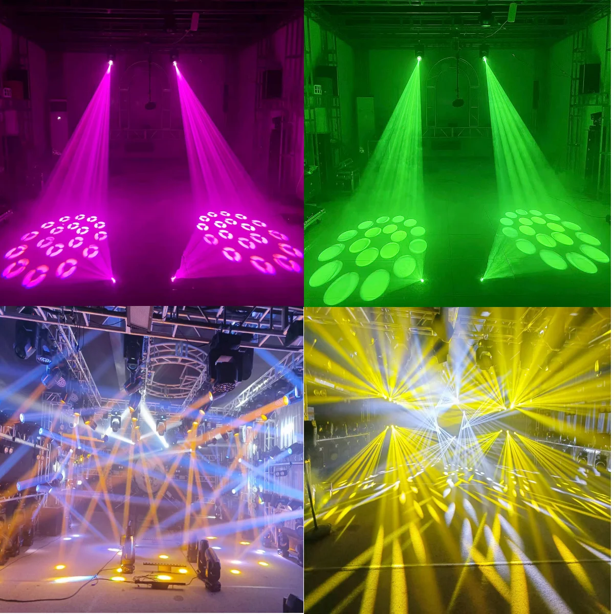 4PCS Mini LED Moving Head Light 150W Beam+Spot+18 Rotating Prisms Stage lighting