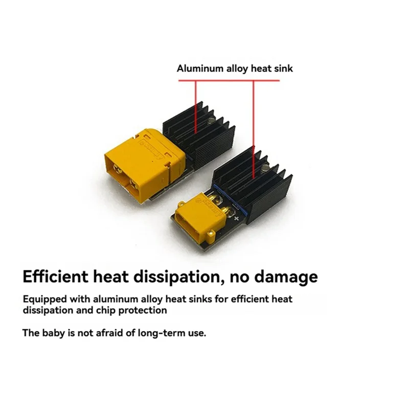 A69Z For RC FPV Drone Compatible Smart Lipo Battery Discharger XT60+ XT30 2-6S Lipo Built-In MUC Temperature Sensor With Heatsin