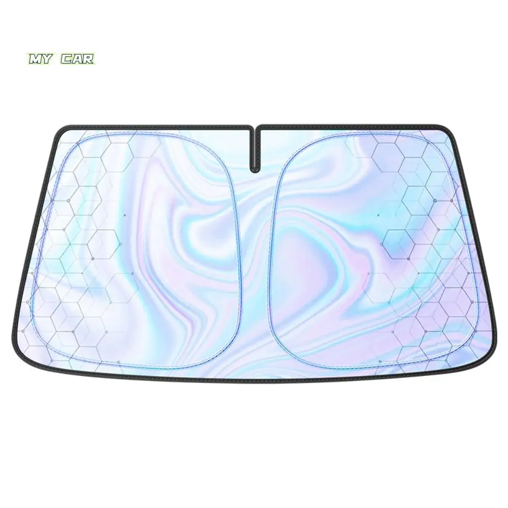 

5-слойный чехол на лобовое стекло автомобиля, утолщенная теплоизоляция, автоматический солнцезащитный козырек, складной 145x80 см, автомобильный солнцезащитный козырек, передний солнцезащитный козырек